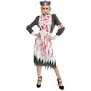 Image de P'tit Clown - Costume Infirmière Ensanglantée - Robe, Serre-tête - Taille L-xl