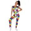 Image de P'tit Clown - 22676 - Déguisement Combinaison Fluo Adulte - Taille L/xl