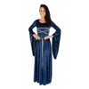 Image de Déguisement Femme Robe Médiévale - PTIT CLOWN - Costume Médiéval Fête Médiévale Carnaval Halloween Cosplay Théâtre - Bleue