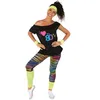 Image de P'tit Clown - Set De Déguisement Années 80 - Style Rétro - Taille Unique