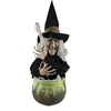 Image de Automate Halloween - PTIT CLOWN - Sorcière animée - 40 cm - Sonore et lumineuse - Décoration festive
