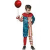Image de P'tit Clown - 24196 - Déguisement Clown Effrayant Enfant - Costume Clown Vintage - Halloween, Carnaval - Taille 10-12 Ans
