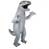 Image de Déguisement Gonflable Dinosaure Gris Adulte