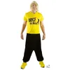 Image de Déguisement - Surfeur Brice de Nice - Licence officielle - Adulte - Pantalon noir et t-shirt jaune