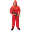 Image de P'tit Clown - Costume Braqueur Adulte - Arfait Pour Carnaval, Fêtes Costumées Et Évènements À Thème - Polyester - Taille Xxl