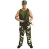 Image de P'tit Clown - Déguisement Adulte De Soldat Militaire Treillis - Taille L-xl