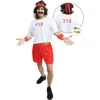 Image de P'tit Clown - P'tit Clown - 23360 - Costume, Déguisement 118 218 - T-shirt Réversible, Short, Bandeau, Poignets - Taille S/m