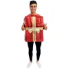 Image de P'tit Clown - 23638 - Costume Paquet Cadeau Rouge - Tunique - Déguisement Noël Adulte - Polyester - Taille - Taille Unique