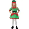 Image de P'tit Clown - Costume Lutin Enfant - Fille - Robe, Bonnet - Christmas Elf Dress - Déguisement Noël - Taille 3-4 Ans
