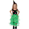 Image de P'tit Clown - Costume Sapin De Noël Enfant - Fille - Robe, Serre-tête - Taille 3-4 Ans