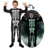 Image de P'tit Clown - Costume Enfant Squelette Phosphorescent - Déguisement Halloween Brillant Dans Le Noir - Idéal Fête - Taille 3-4 Ans