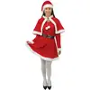 Image de P'tit Clown - Costume Mère Noël Femme - Robe Mere Noel, Capeline, Ceinture, Bonnet - Christmas Dress - Miss Santa - Taille Xxl