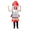 Image de P'tit Clown - Costume Fusée Enfant - Tunique Unisexe - Déguisement Pour Tenue Carnaval, Cosplay, Halloween, Fêtes - Taille 3-4 Ans