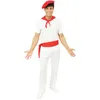 Image de P'tit Clown - Costume Feria Adulte - Béret Basque, T-shirt, Pantalon, Bandana, Ceinture - Déguisement Complet Pour - Taille L-xl