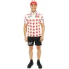 Image de P'tit Clown - 23887 - Costume Cycliste - Sauciflex, Blanc, Rouge - Adulte - L/xl - Taille L/xl
