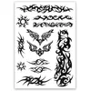Image de Tatouage Éphémère - PTIT CLOWN - Tribal - Couleur Noir - Faciles à appliquer - Mixte