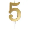 Image de Bougie Anniversaire - PTIT CLOWN - Géante Or - Chiffre 5