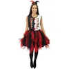 Image de P'tit Clown - P'ttit Clown - 24034 - Costume Arlequin Avec Froufrou - Noir, Rouge - Adulte - L/xl - Taille L/xl