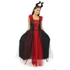 Image de Déguisement Sorcière Maléfique Femme - PTIT CLOWN - Costume Adulte Halloween Cospaly Fête Costumée Soirée Déguisée - Noir