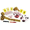 Image de Accessoires décoration Halloween - PTIT CLOWN - Scène de crime (lot 33 pcs) - Multicolore - Jaune