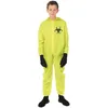 Image de P'tit Clown - Déguisement Danger Biologique Enfant - Combinaison De Hazmat À Capuche Avec Gants - Costume - Taille 7-9 Ans