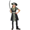 Image de P'tit Clown - Déguisement Pirate Zombie Enfant - Costume Halloween, Cosplay, Fête Costumée, Spectacle (fille, 5-6 - Taille 5-6 Ans