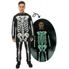 Image de Déguisement - PTIT CLOWN - Squelette phosphorescent adulte - Léger et confortable - Polyester - Taille adulte