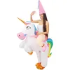 Image de P'tit Clown - 24570 - Déguisement Gonflable Licorne Assis-dessus - Costume Magic Licorne Adulte - Taille Unique