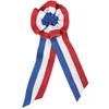 Image de Cocarde tricolore - PTIT CLOWN - 20 cm de hauteur - Blanc - Tricolore - Tissu