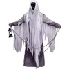 Image de P'tit Clown - Costume Spectre Adulte - Déguisement Fantôme Halloween Horreur - Robe Longue, Cagoule - Tenue - Taille S-m
