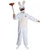 Image de Costume enfant - PTIT CLOWN - Lapins Crétins  - 5-6 ans - Combinaison et masque inclus - Blanc