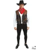 Image de Gilet De Cowboy - Pirate - Sans Manche - Marron - Déguisement - Taille Unique