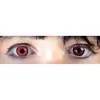 Image de Lentilles de Contact - Rouge Cercle Noir - Utilisables 6 Mois - Mixte - Synthétique