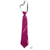 Image de Cravate À Sequins - Rose - Déguisement - Clown - Fête - Ajustable - P'tit Clown