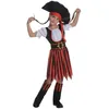 Image de Déguisement pirate fille - PTIT CLOWN - Taille 7 à 9 ans - Robe chapeau ceinture - Costume traditionnel