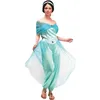 Image de Déguisement - PTIT CLOWN - Princesse orientale femme - Bleu - Satin et voile - Taille L/XL