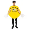 Image de DÉGUISEMENT BONBON ROND JAUNE ADULTE TAILLE UNIQUE