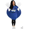 Image de Déguisement Bonbon Coloré Adulte - PTIT CLOWN - Taille Unique Bleu - Combinaison Ronde et Gants