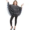 Image de P'tit Clown - Costume Toile D'araignée - Poncho - Déguisement Halloween Femme - Cosplay, Fêtes Costumées Et - Taille L-xl