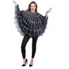 Image de Poncho - PTIT CLOWN - Toile dAraignée Femme - Noir - Polyester - Léger et confortable