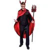 Image de P'tit Clown - Costume Diable - Diablesse Rouge - Déguisement Adulte Parfait Pour Halloween, Fêtes Costumées Et - Taille S-m