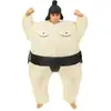 Image de P'tit clown - 90413 - costume gonflable sumo - déguisement adulte - unisexe - pour carnaval, halloween et autres fêtes costumées - facile à enfiler - gonflage rapide - polyester - taille unique