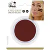 Image de P'tit clown - 91019 - fard gras marron - 10 g - ø 6,5 cm - pallete de maquillage déguisement adulte - make-up - peinture visage - lavable - non toxique - carnaval, halloween, anniversaire, cosplay