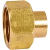Image de Raccord laiton droit 2 pièces à souder - F 1/2 - diamètre 14 mm - 359GC