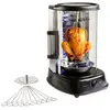 Image de Grill vertical - dom323 - 1500w - jusqu'a 2,5 kg - 1 broche centrale et 10 brochettes de 23 cm - minuterie et rotation 360°