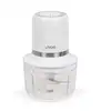 Image de Hachoir Électrique Sans Fil - 200 W - 2 Vitesses - 1,2 L - 4 Lames En Acier - Blanc