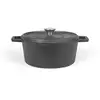 Image de Cocotte Ronde 24cm 4l Noir Livoo Mep139