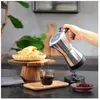 Image de Cafetière italienne électrique - LIVOO - DOD117A - 480 W - 300 ml - 6 tasses - Argent / Noir
