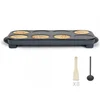 Image de Crêpière Électrique Maxi Crêpes Métal Gris 64,5x29x7,8cm Livoo