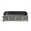 Image de Plancha gaz - LIVOO - DOC324 - 67 x 47 x 24 cm -3 brûleurs - Vert / Noir